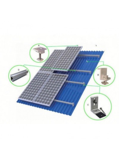 Kit montaj 1 panou fotovoltaic - acoperis tabla